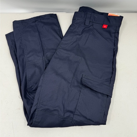 Bulwark FR Pant Mens 32x28 Cargo Double Knee Ripstop iQ Series Blue 9.0 ATPV NEW - Picture 1 of 14